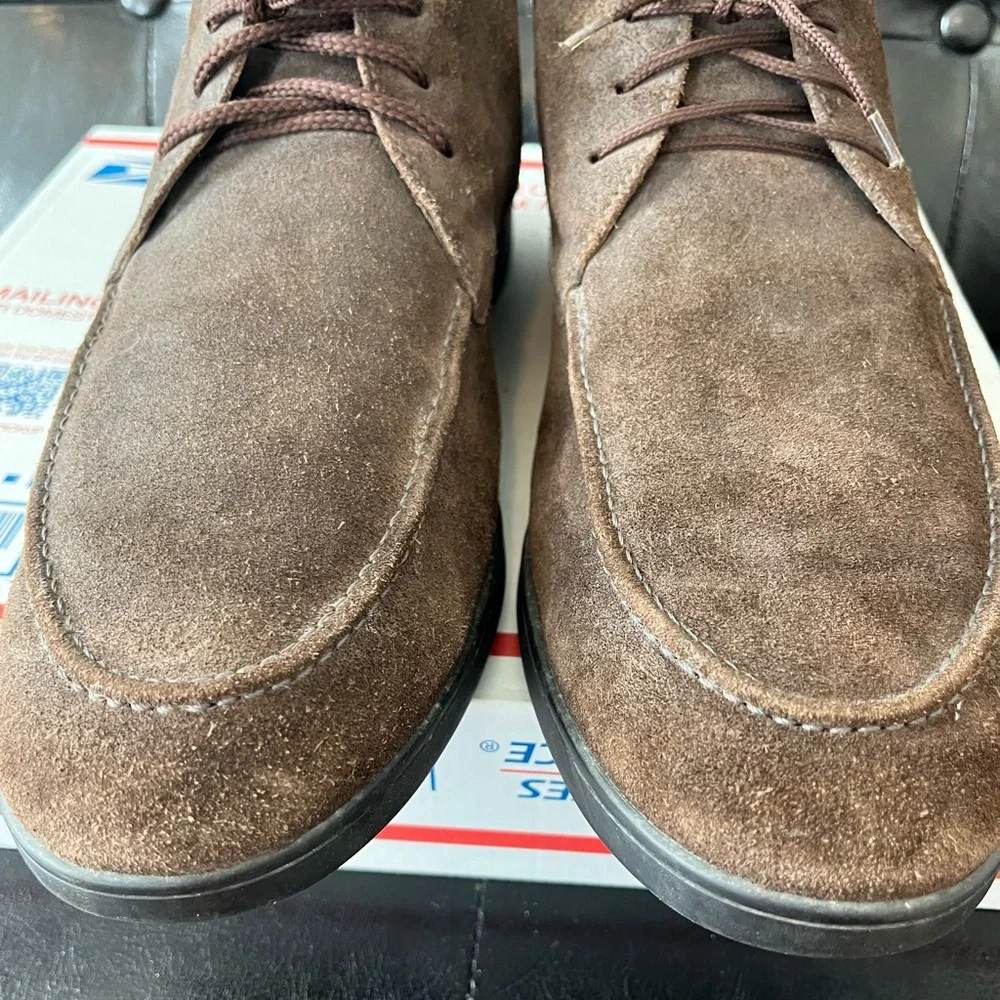 Mephisto Brown‎ Suede Moc Toe Chukka